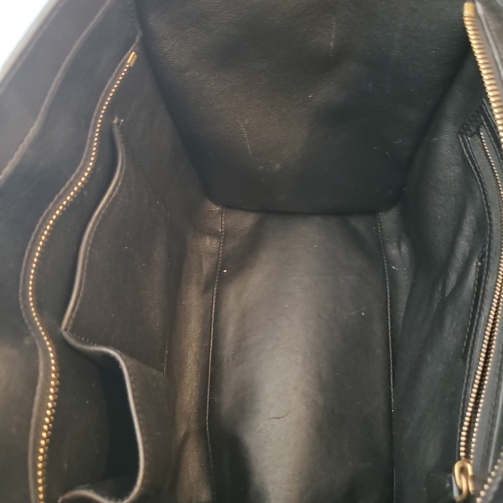 Celine Black Python Leather Tote Bag - image 7